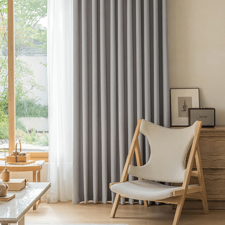 Herringbone Blackout Curtains for Warm Minimalism