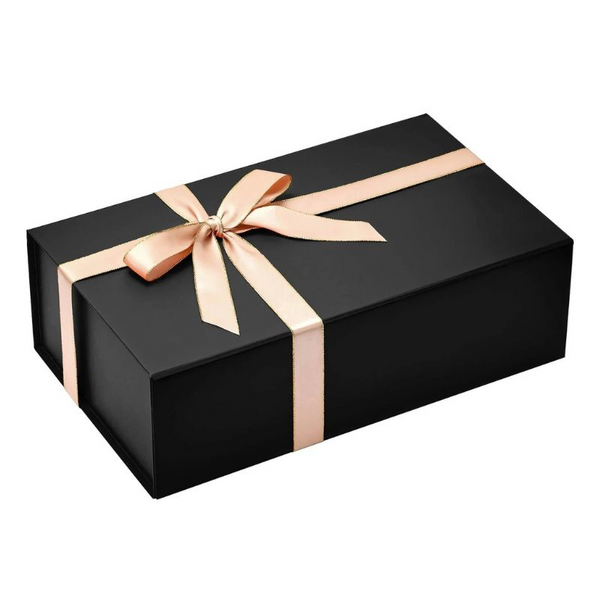 Black Gift Boxes with Bow - Various Sizes Available