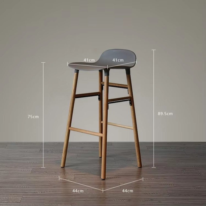 Modern Swivel Bar Stool with Backrest