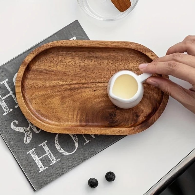 Wooden Snack Plate