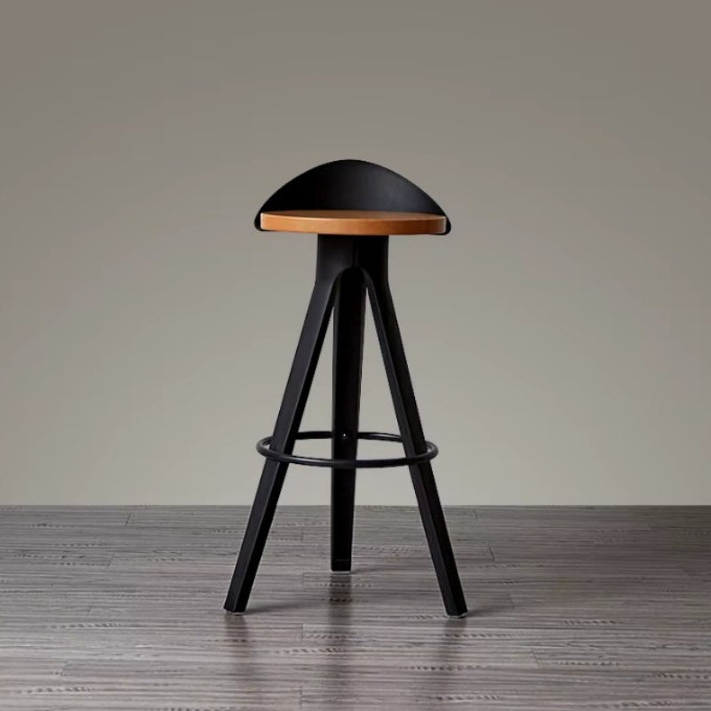 Modern Bar Stool - Ergonomic Wooden & Metal Design Chair