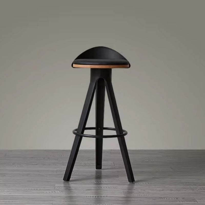 Modern Bar Stool - Ergonomic Wooden & Metal Design Chair