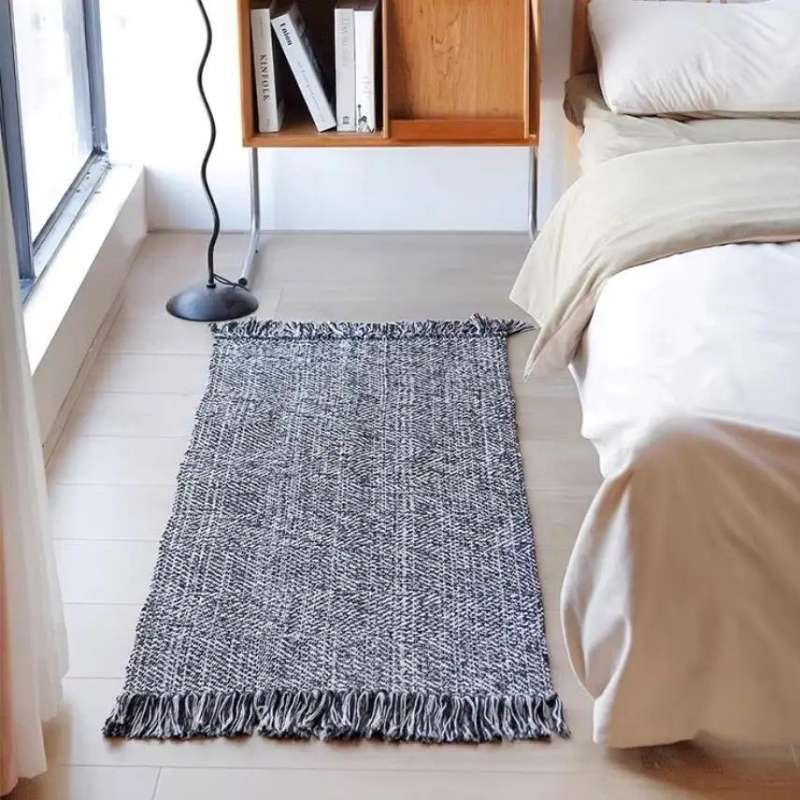 Nordic Kilim Cotton Linen Woven Carpets