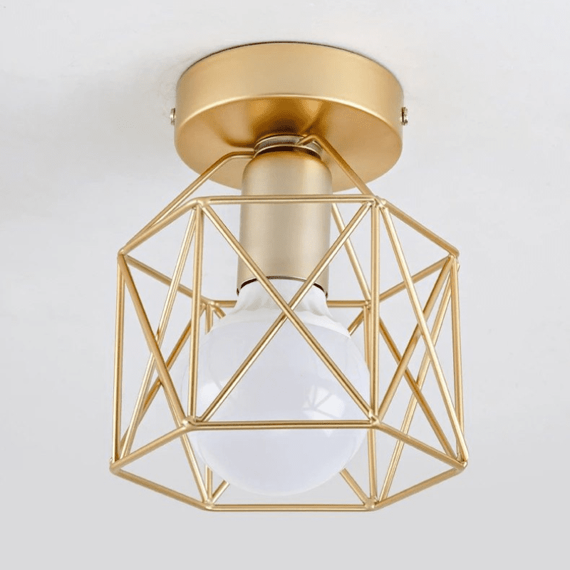 Nordic Minimalism Gold Shade Ceiling Light