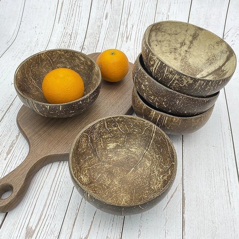 Natural Coconut Bowl Set - Eco-Friendly Tableware