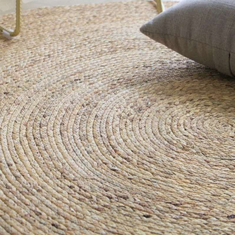 Round Hand-Woven Rattan Carpets (4 Sizes)