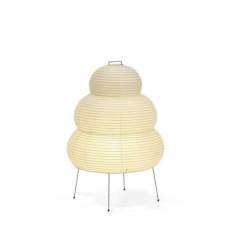 White Rice Paper Tripod Floor Lamp for Bedroom