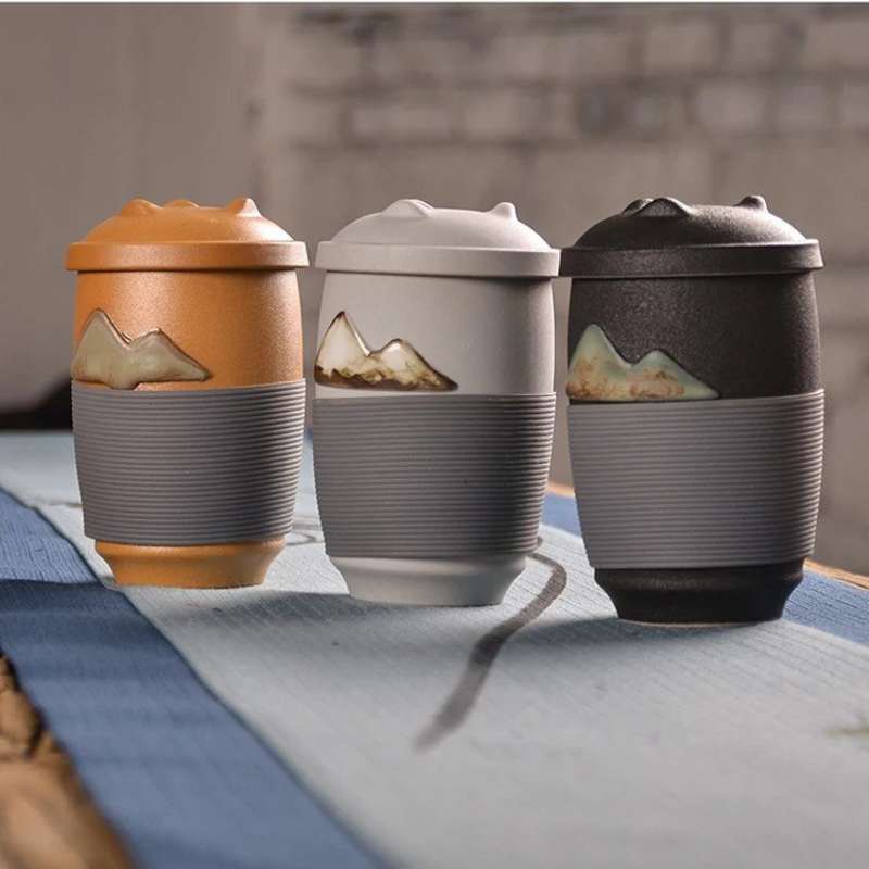 Ceramic Tea Mugs - Travel Tea Mugs With Filters 300ml