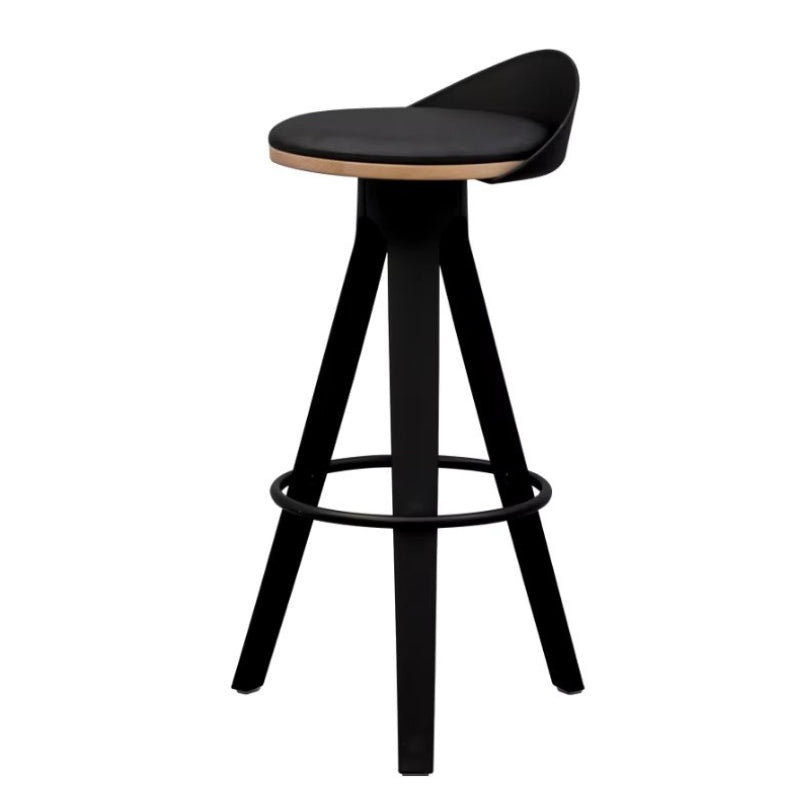 Modern Bar Stool - Ergonomic Wooden & Metal Design Chair