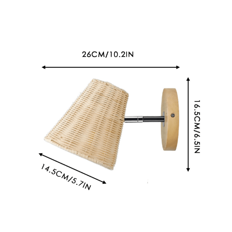 Handmade Rattan Wall Sconces