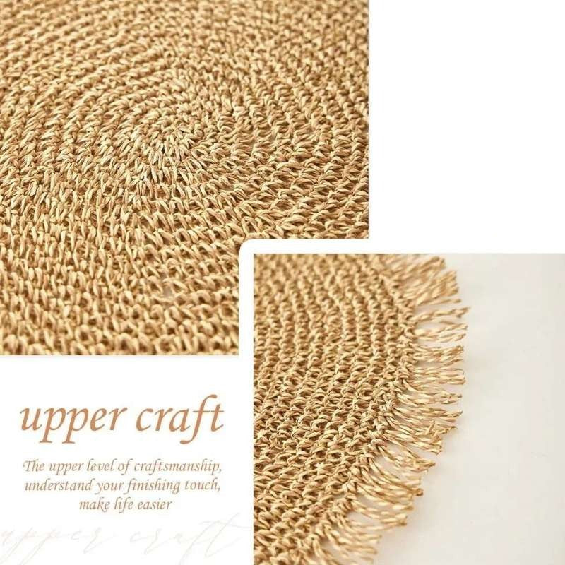 Nordic Style Rattan Woven Placemats