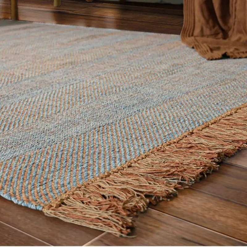 Nordic Kilim Cotton Linen Woven Carpets