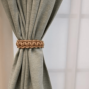 Retro Jute Curtain Tieback - 1PC Knotted Strap Buckle