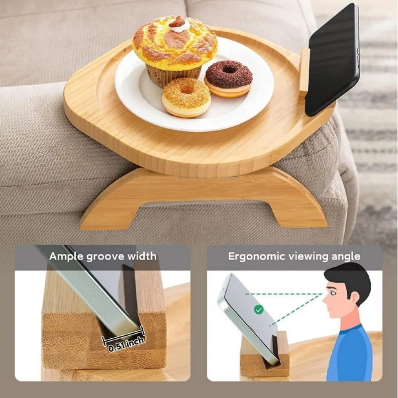 Portable Couch Cup Holder & Snack Table