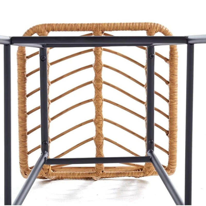 Modern Rattan Bar Chair - Minimalist Office and Dining Furniture