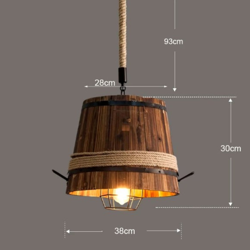 American Retro Loft Barrel Chandelier