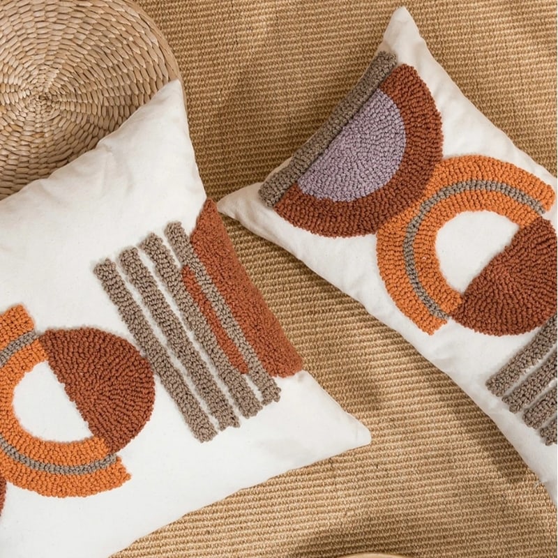 Pillowcase with Retro Bohemian Design