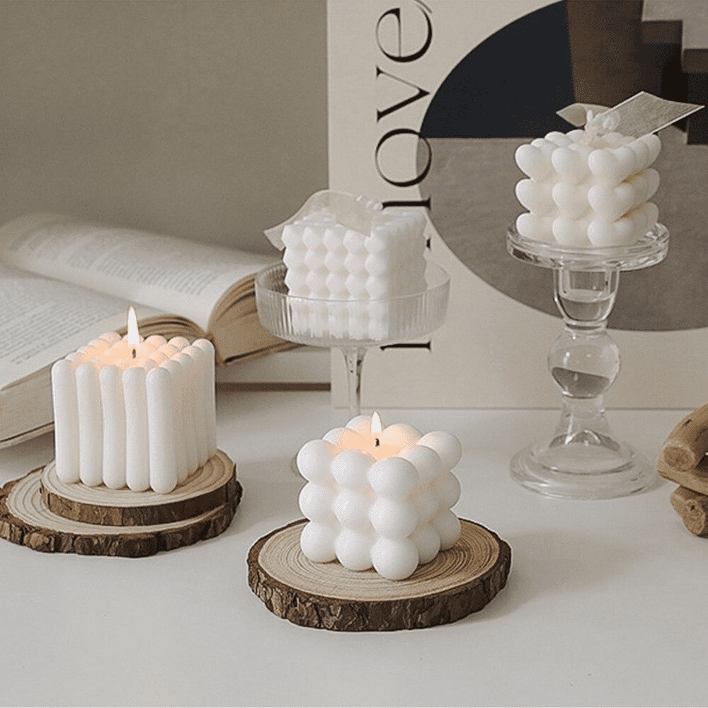 Puzzle & Fragrance: Rubik's Cube Candle (Soy Wax! Fun & Fresh Scents)