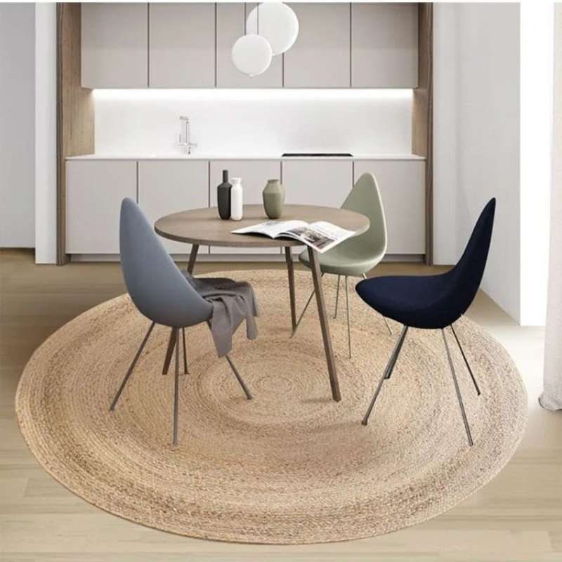 Round Hand-Woven Rattan Carpets (4 Sizes)