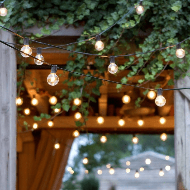 LED G40 Ball String Lights, 7,5 M - 15 M, Outdoor