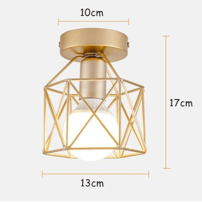 Nordic Minimalism Gold Shade Ceiling Light