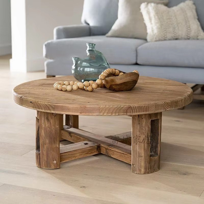 Nordic Wood Coffee Table - Modern Living Room Furniture